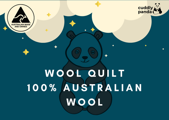 100% Australian Wool Quilt - Cuddly Panda Bedding