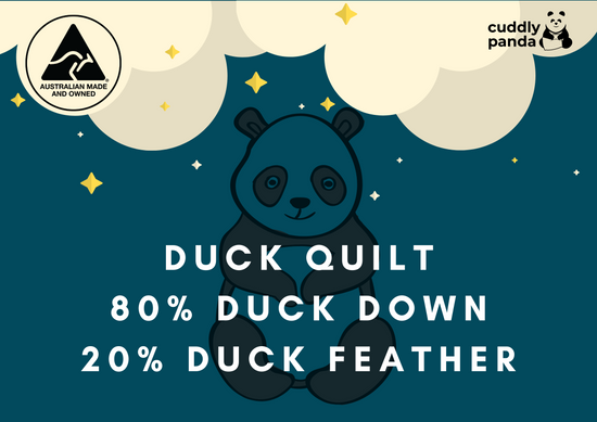 80% Duck Down / 20% Duck Feather Quilt - Cuddly Panda Bedding