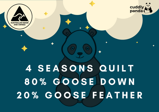 Four Season Goose Down Quilt - Cuddly Panda Bedding