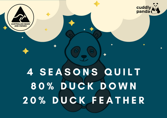 Load image into Gallery viewer, Four Season Duck Down Quilt - Cuddly Panda Bedding
