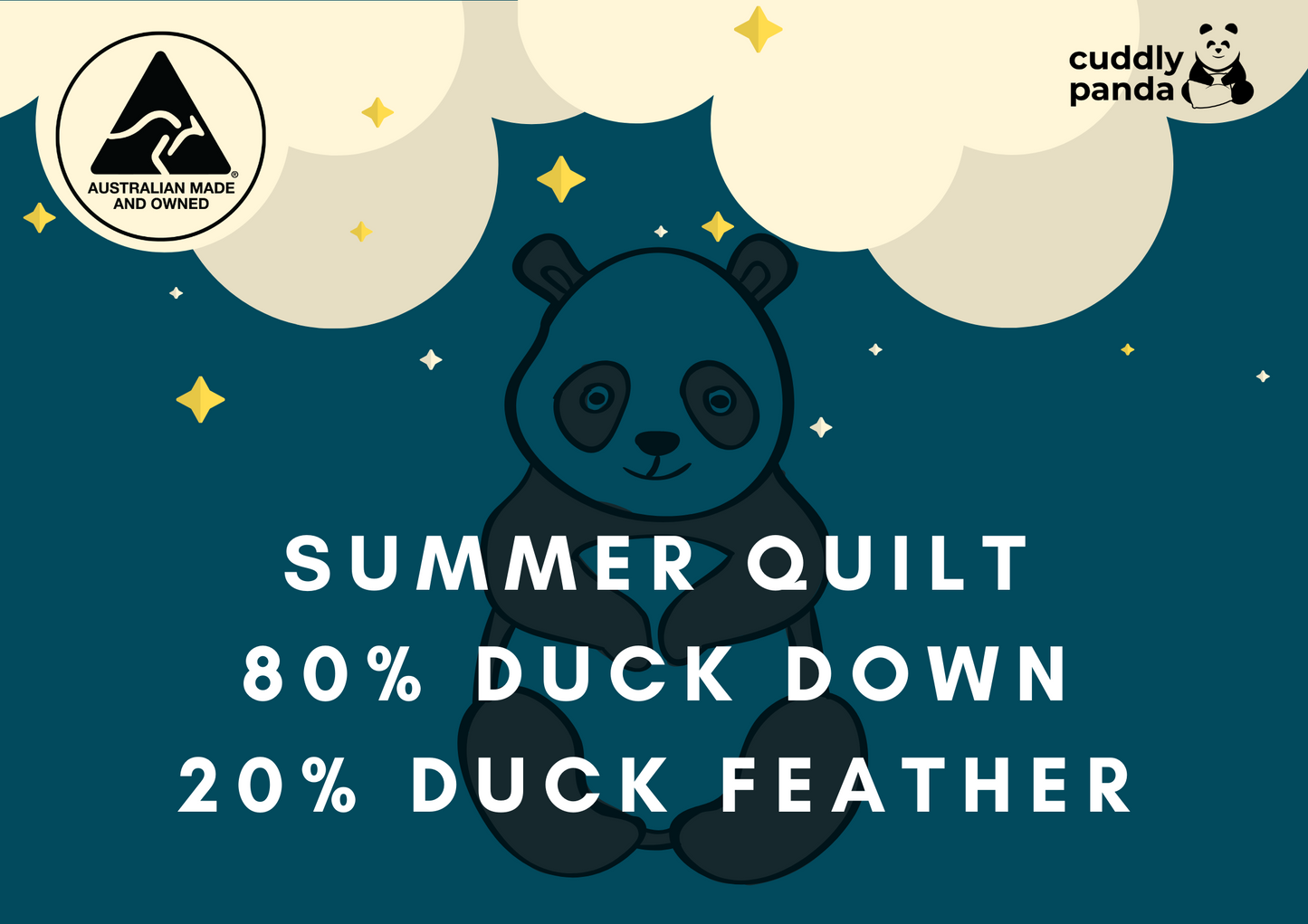 Summer Duck Down Quilt - Cuddly Panda Bedding